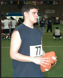 Athlete at the first National Underclassmen Combine