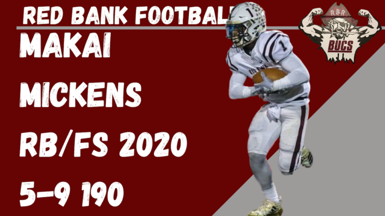 makai mickens Red bank regional football D1 Recruit Running Back Safety