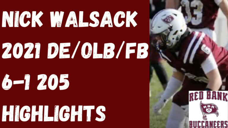 ***Dominant Nick Walsack 6-1 205 OLB/DE/FB 2021 Red Bank Regional Highlights