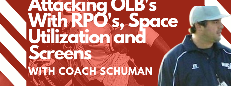 Coach Schuman Breaks Down how to attack the OLB's in wide opens space with RPO's, Pure Space ad Quick Passes. he breaks down what considerations to have and utilize in this attack #coachschuman #football #highSchool #americanfootball