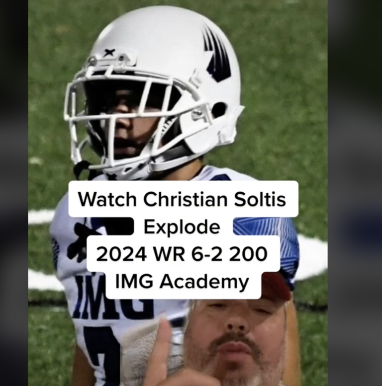 Watch Christian Soltis Explode2024 WR 6-2 200IMG