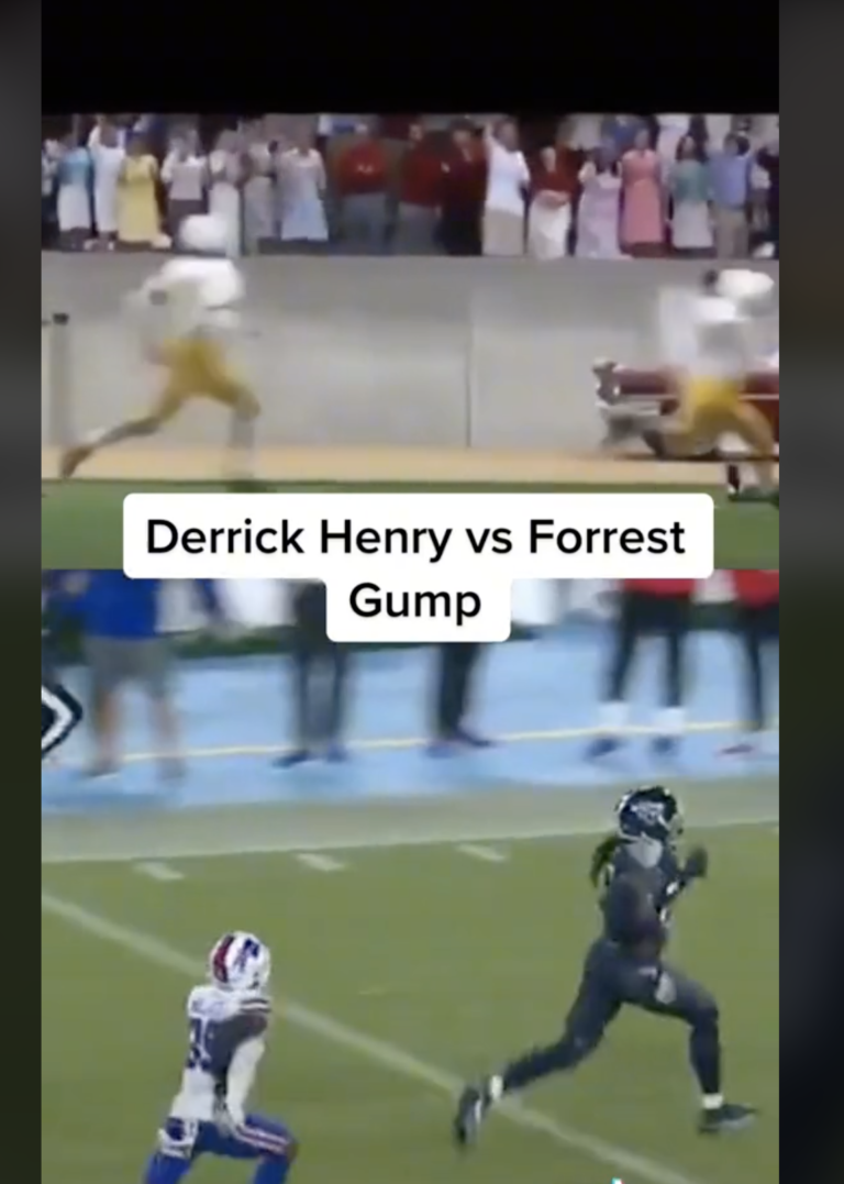 Derrick Henry vs Forrest Gump #coachschuman #nucsports