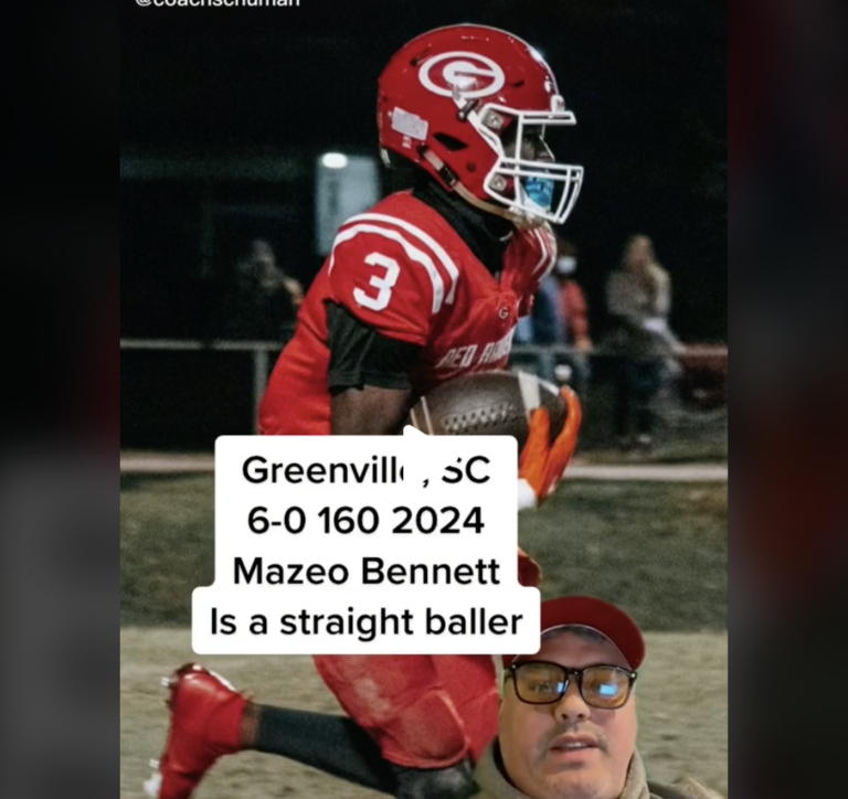 Greenville, SC 6-0 160 2024 Mazeo Bennett Is a straight baller #coachschuman #nucsports #prospect #recruiting #southcarolinafootball #wr
