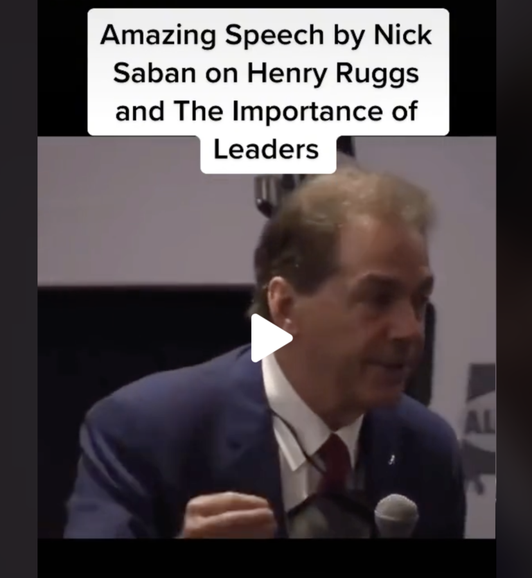 Amazing Speech by Nick Saban on Henry Ruggs and The Importance of Leaders #coachschuman #nucsports #prospect #recruiting #highschoolfootball #leaders