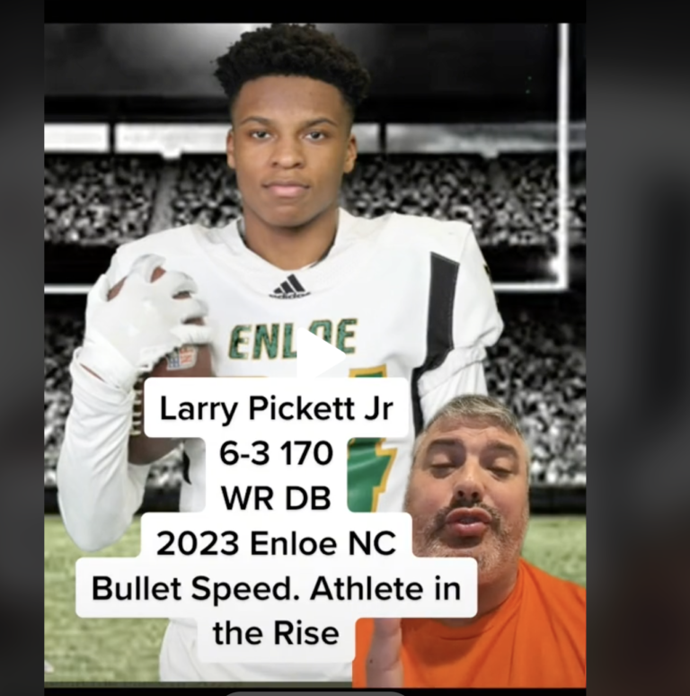 Larry Pickett Jr 6-3 170 WR DB 2023 Enloe NC Bullet Speed. Athlete in the Rise #coachschuman #nucsports #prospect