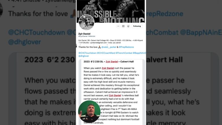 Zyir Daniel is a sack machine