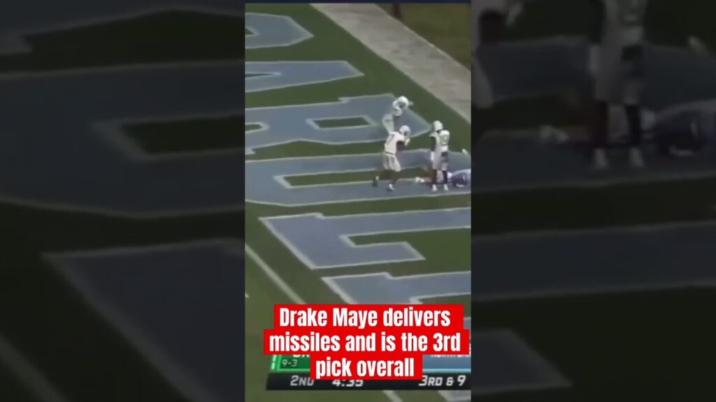 Drake Maye delivers missiles and is the 3rd pick overall