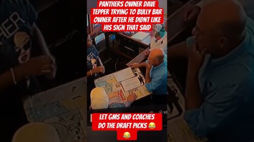 Panthers owner Dave Tepper trying to bully Bar owner after he didnt like his sign that said