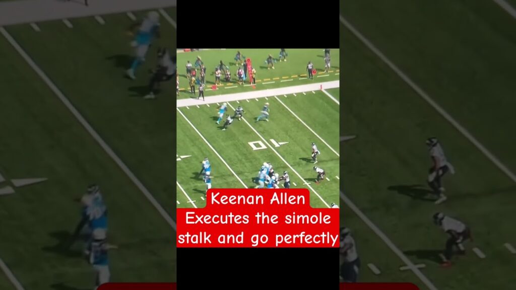 Keenan Allen executes the simple stalk and go perfectly
