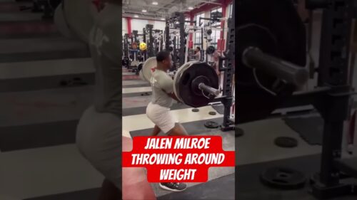 Jalen Milton throwing around weight