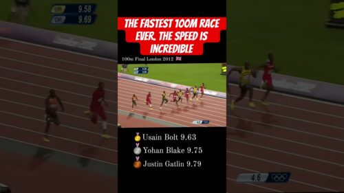 The fastest 100m race ever. The speed is incredible