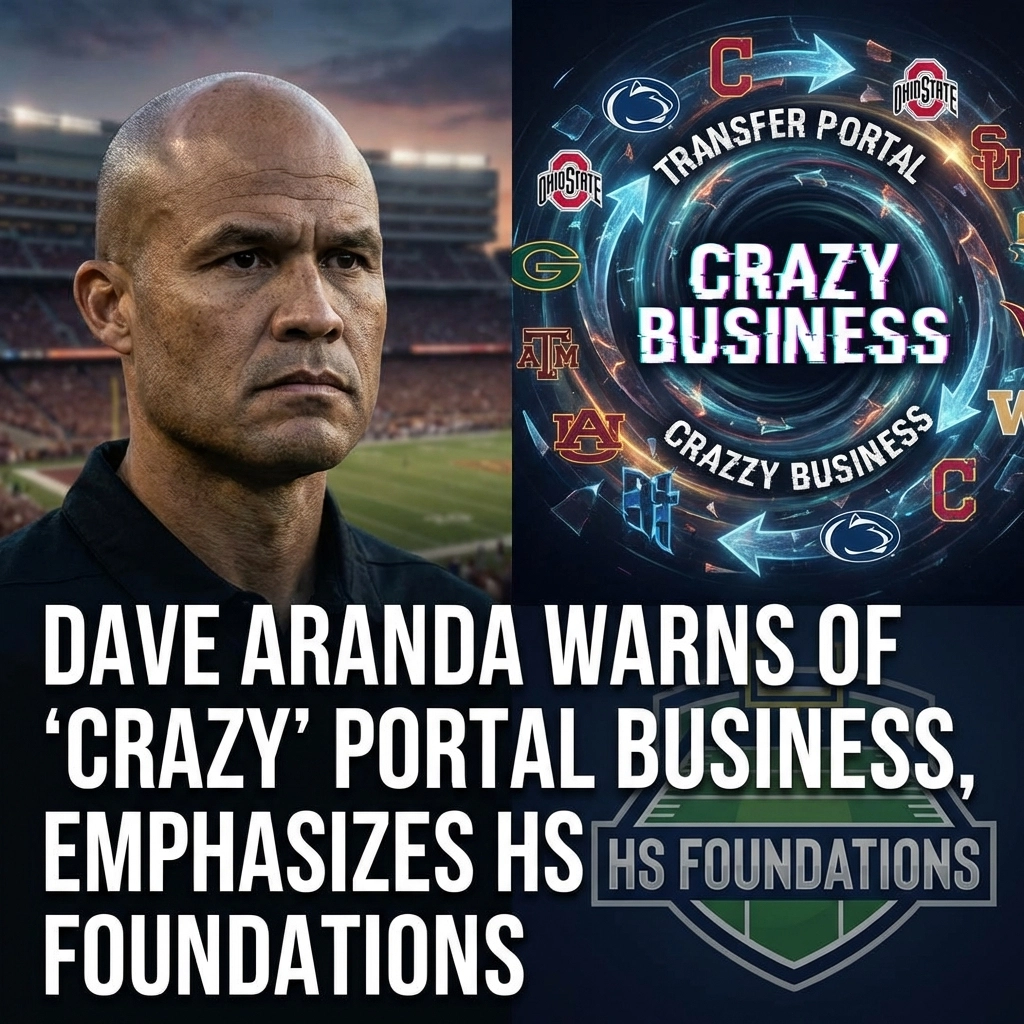 Dave Aranda Warns of 'Crazy' Portal Business, Emphasizes HS Foundations